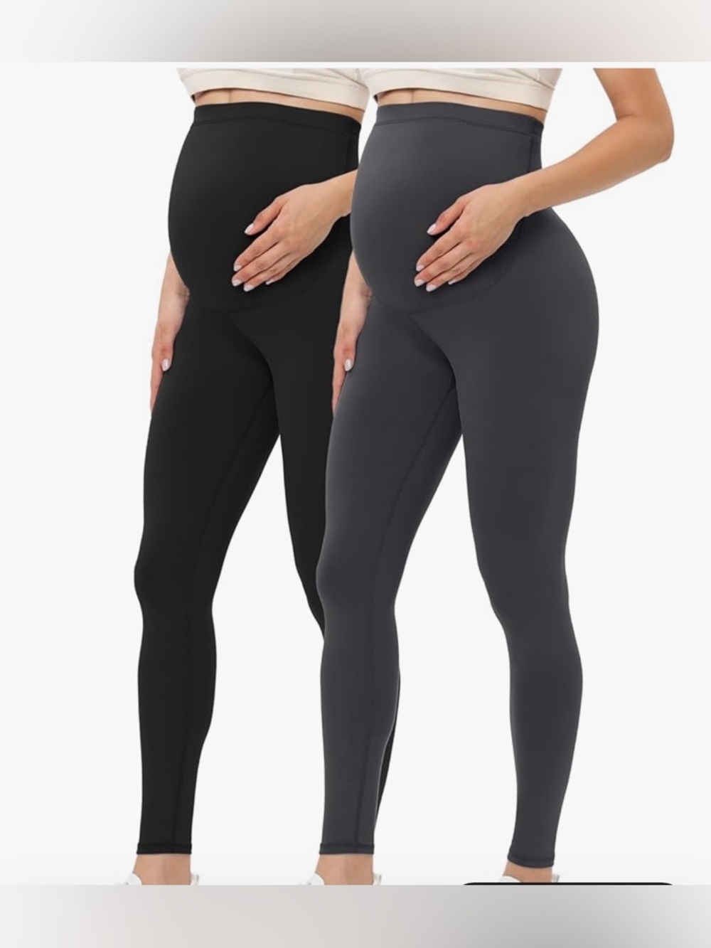 Buttergene Maternity Leggings over the Belly Pregnancy Active Wear Pants Large